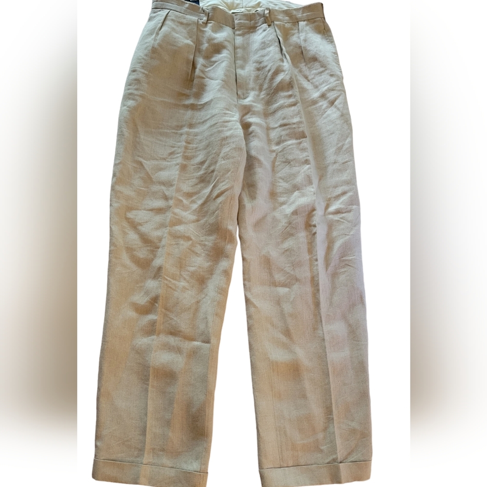 POLO LINEN PANTS - Picture 4 of 8